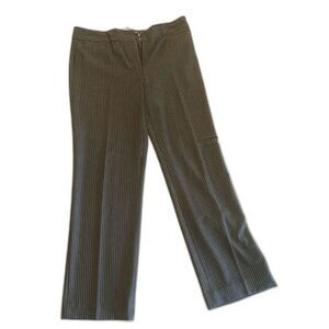 Liz Claiborne Women's dress pants AUDRA Grey/White Stripe Pants Women Size 10